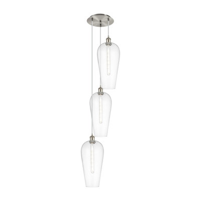 Ballston - Chelsea - 3 Light Cord Hung Multi Pendant