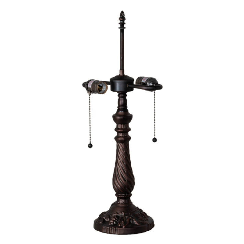 Base de lampe en métal caduque
