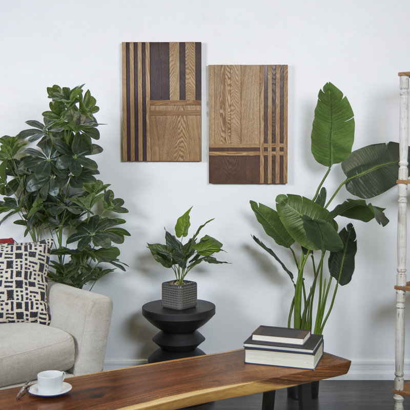 Nesta 2 Piece Shadow Box Illustration Set on Wood