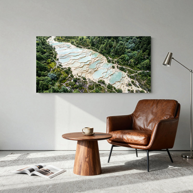 Ensemble de 1 tableau sur toile représentant un paysage naturel, L 32 po x H 16 po, Wrapped Canvas