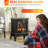 Electric Fireplace Heater with Realistic LED Flames and Logs-616216834