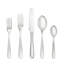 Fortessa Grand City 18/10 Stainless Steel, 60 Piece Flatware Set (Service for 12), Silver