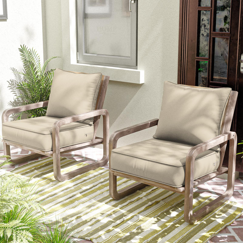 Outdoor Seat / Back Cushion, 22" W x 22" D, Beige