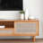 Simple solid wood rattan weaving TV cabinet-108344987