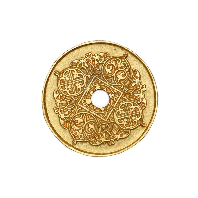 Grand écusson Millennium, Doré, H 2,38 po x l 2,38 po