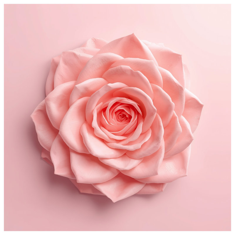 Large Pink Rose Window Curtains, Rose Sheer & Blockout Curtains - 1 Panel, 50" x 92" - 1 Panel, Sheer