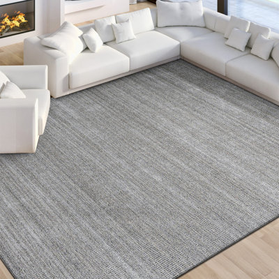 Tapis rectangulaire gris