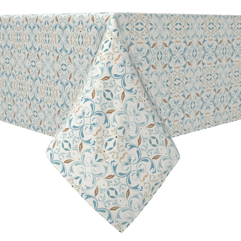 Square Tablecloth, 100% Cotton, 60x60", Oriental Vintage