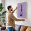 Violin in Purple Minimalist - Wrapped Canvas-1066802316-1066802317