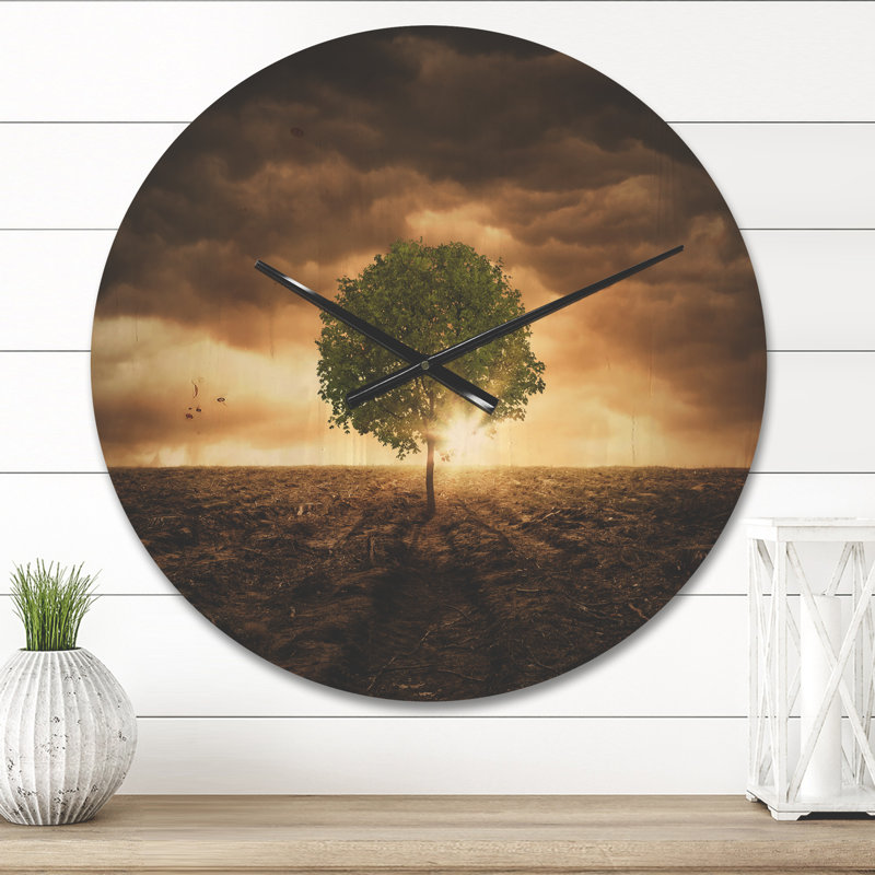 Horloge murale Lonely Tree, Très grand
