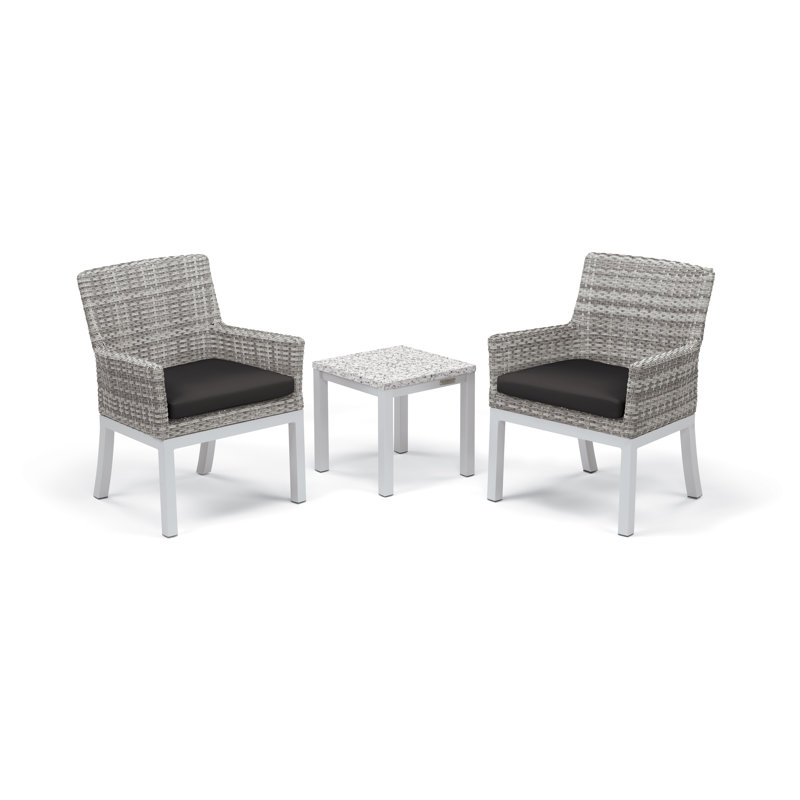 Argento Outdoor Dining Chair, Jet Black