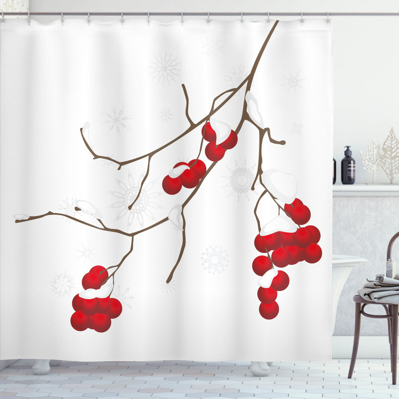 Ensemble de rideau de douche et crochets rowan, H 69 po x l 105 po