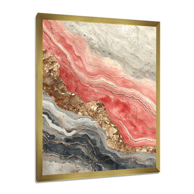Tabares - ferme, art mural, 32" H x 24" W, Picture Framed, Gold