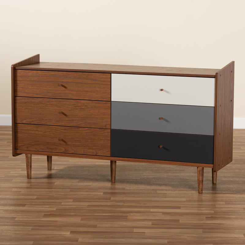 Commode double 6 tiroirs Luke