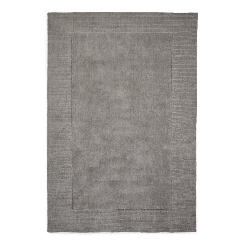 Solid Colour Wool Hand Tufted Area Rug, Rectangle 150 x 230 cm