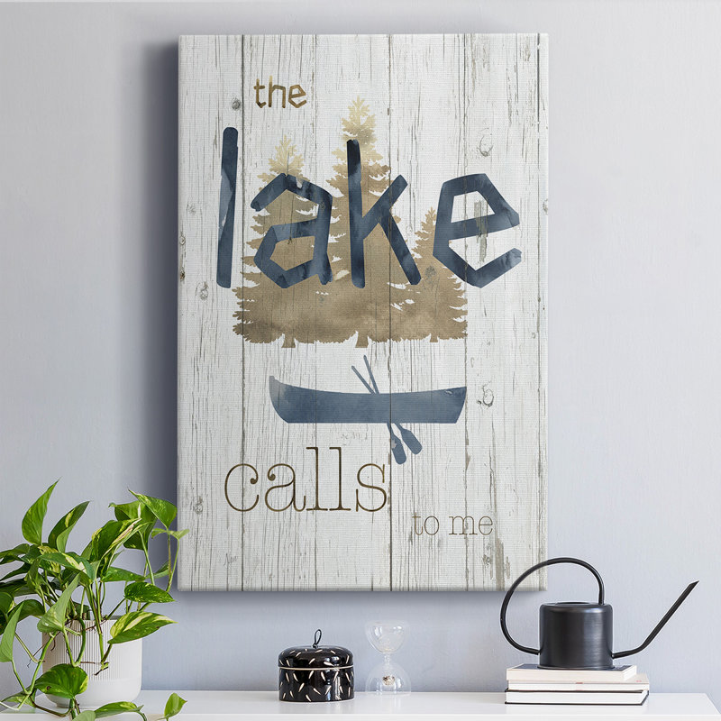 " Lake Calls Me ", 18" H x 12" W x  1" D