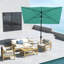 Parasol de marché d'extérieur de 6,5 pi x 10 pi avec manivelle et inclinaison à bouton-poussoir Outsunny-366472766