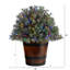 Arbuste de Noël artificiel floqué
