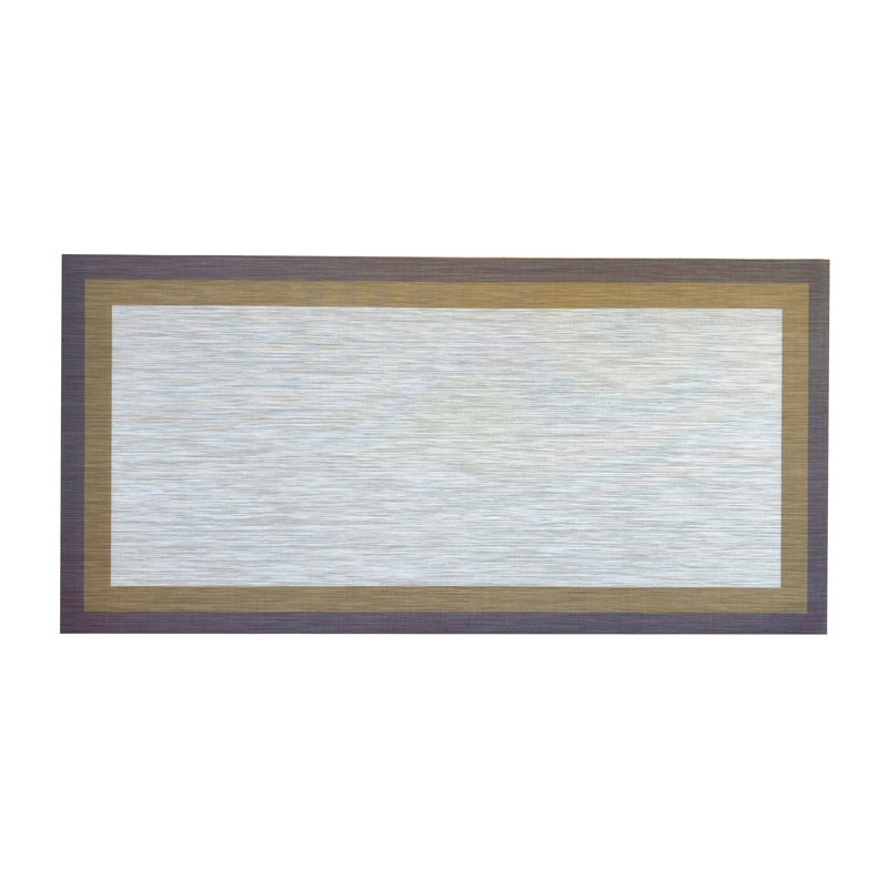 Tapis imperméable en vinyle tissé pour l'intérieur / extérieur Casahola Virdiana Aspen, Rectangle 2 pi x 3 pi 11 po