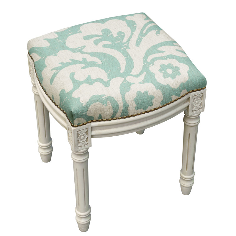 Tabouret de coiffeuse Alameda, Aigue-marine