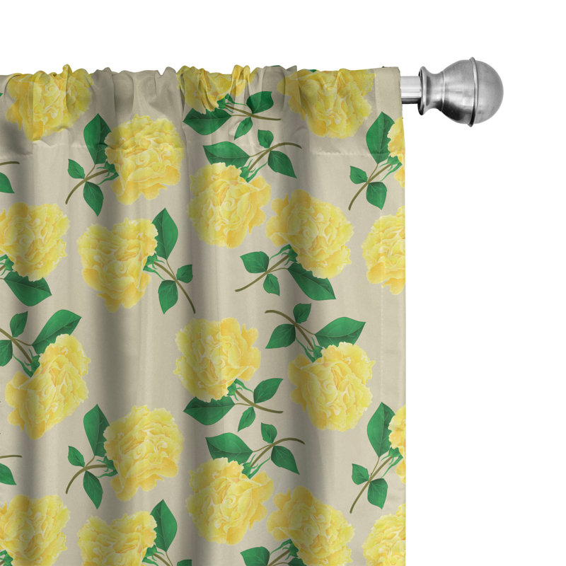 Rideaux 4 panneaux East Urban Home, L 56 po x L 95 po