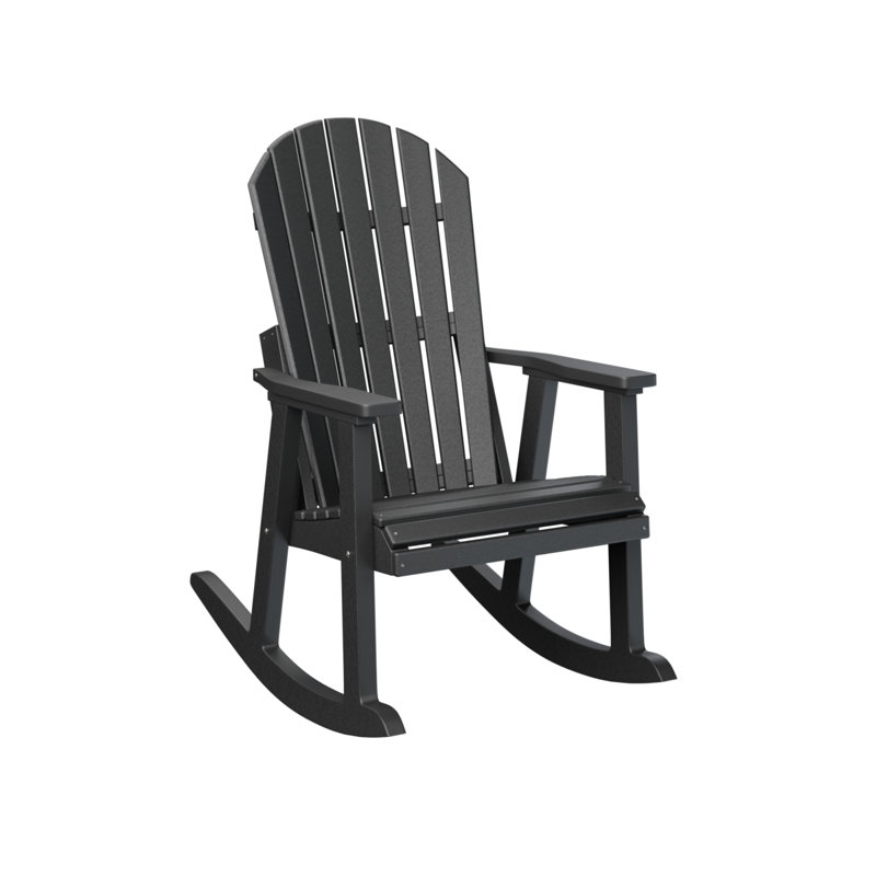 Berlin Gardens Comfo Back Natural Rocker, Black
