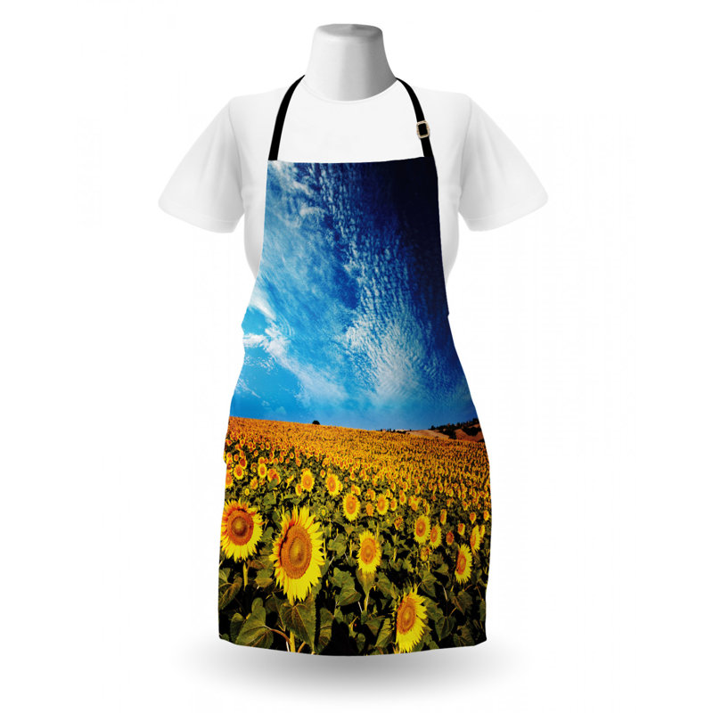 Sunflower Floral Bib Apron