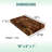 EcoDecors FSC Certified, Reversible End Grain Solid Teak Wood Cutting Board, for Snacks, Cheese, Garnish & Kitchen Prep, 10x6-115074376
