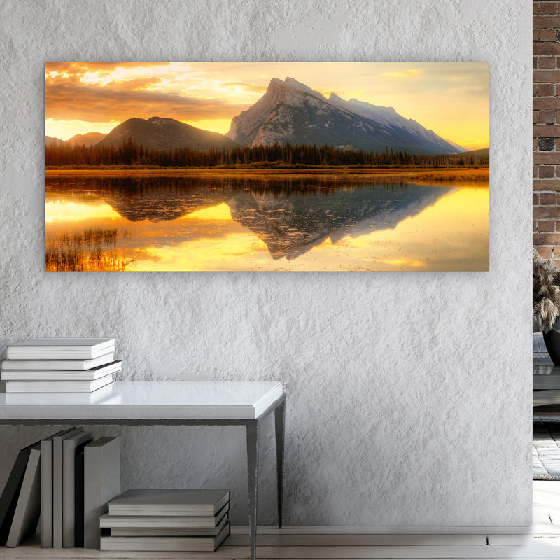 Beautiful Lake View with Mountains - Unframed Graphic Art