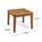 Hampton Outdoor Acacia Wood Side Table, 20 "W X 20 "D X 15.75 "H,-774591585