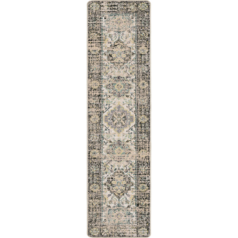 Tapis persan traditionnel Res Resence, Tapis de couloir 2 pi 1 po x 7 pi 8 po