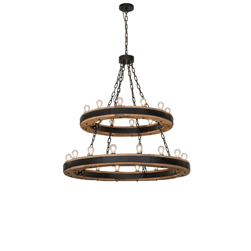 48" Wide Dowling 28 Light Two Tier Chandelier