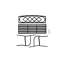 Banc de jardin en acier Arani