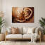 «Music Cello Brown», art mural en métal-1015596641