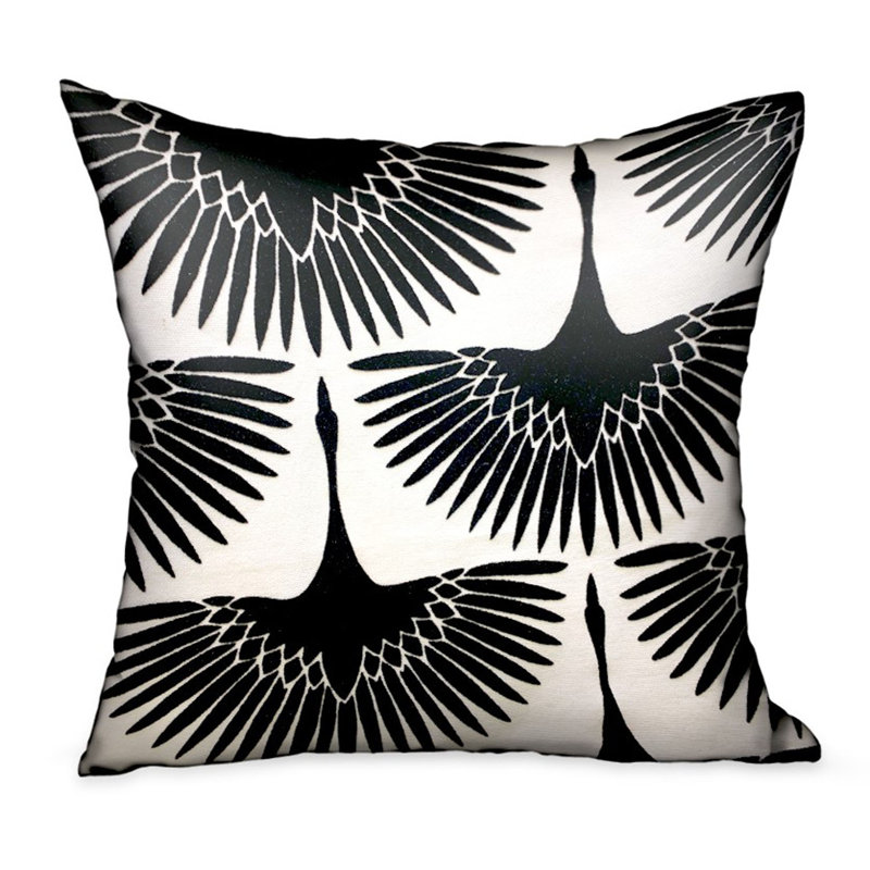 Black Swan Square Pillow Cover & Insert, 26" x 26"