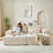 87" Oversized Sectional Lounge Chaise,No Assembly Required,Cloud Plush Loveseat-1874625430