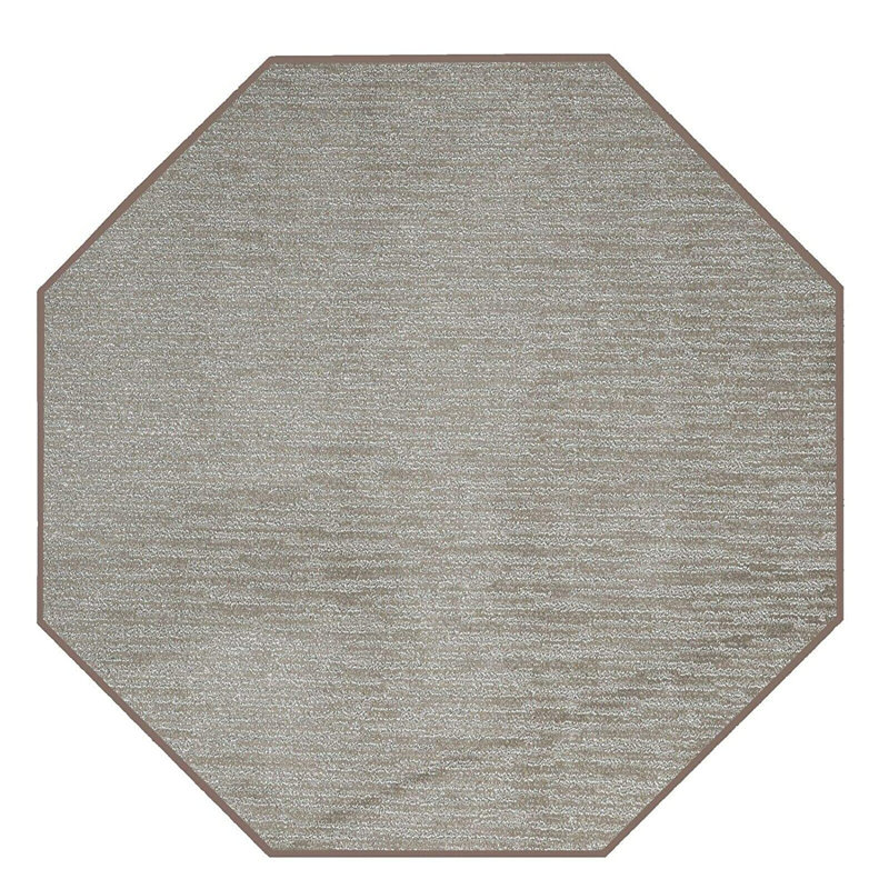 Tapis décoratif brun Furnish My Place, Octogone 7 pi