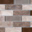 Carreau de mosaïque en verre à joint brique 10,4 po x 11,82 po Ecoglassifier