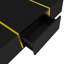 Modern High-Gloss Coffee Table with 2 Drawers