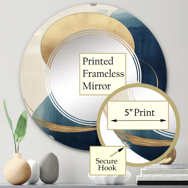 Miroir mural Zurri, 24 po x 24 po