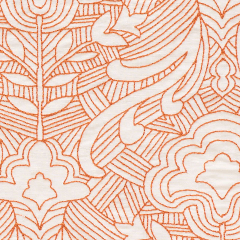 Hendrix Linen Blend Fabric, Orange