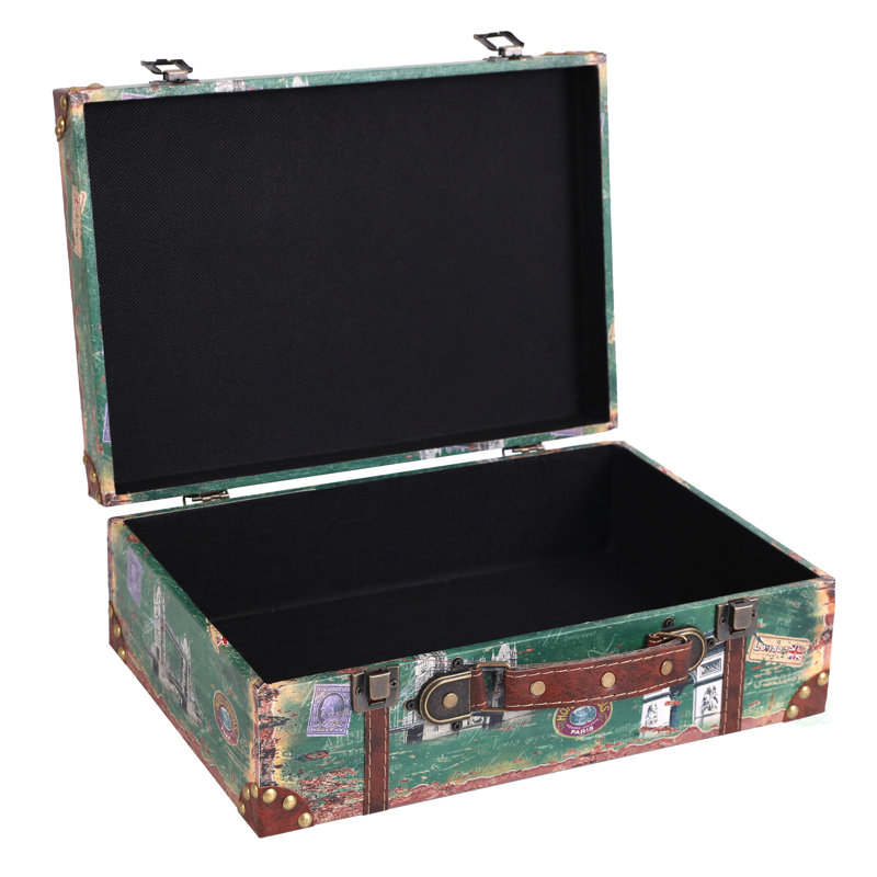 Cybele 2 Piece Leather Vintage Trunk