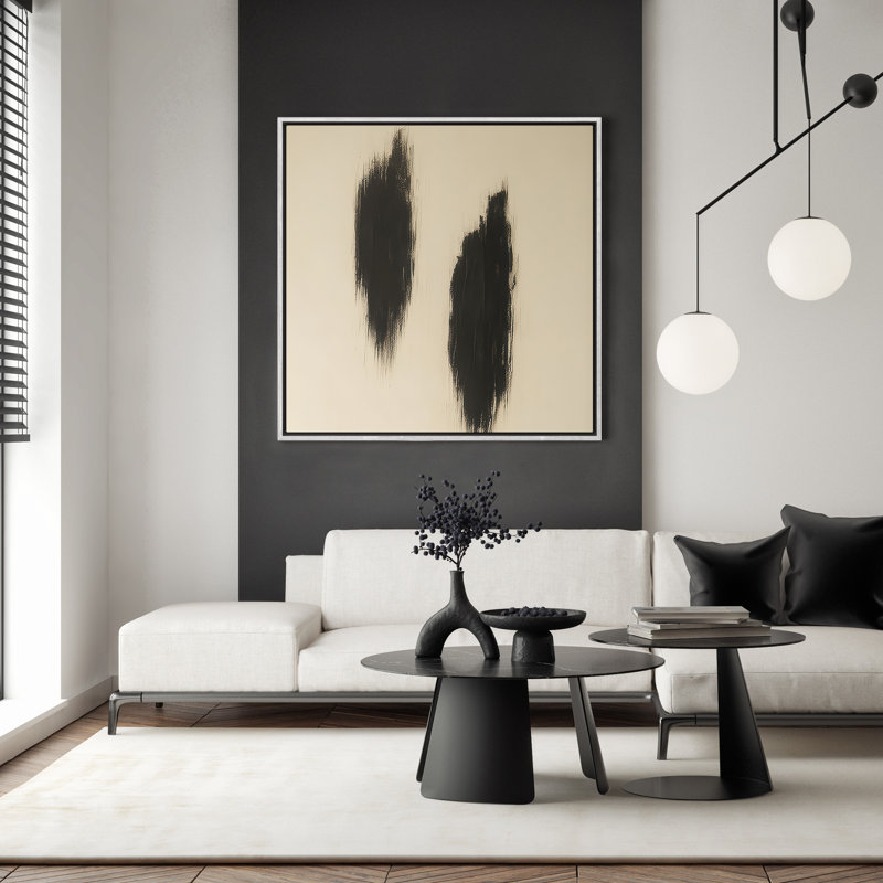 Art mural encadré, rétro, antique, classique pour chambre à coucher, H 16 po x l 16 po, Blanc