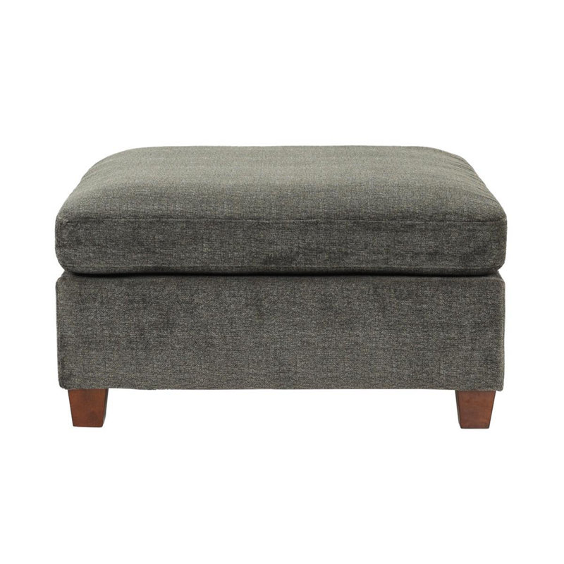 Banc rembourré en chenille Chirles, Gris