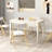 48'' Wooden Dining Table for 4 People w/ Rubber Wood Legs Rectangular Table White-941647973