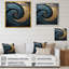 Gold Teal Minimalisme - Spirales abstraites-1326527675-1326527674