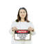 Panneau en plastique 8 po x 12 po Avis If I'm Not Back in 5 Wait Longer (2)