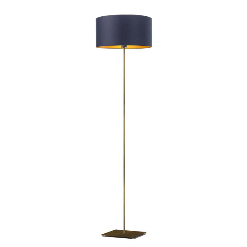 Eadey 156cm Traditional Floor Lamp, Gold, Dark Grey