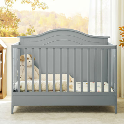 Andiona 53.74"W Traditional 5-in-1 Convertible Baby Crib