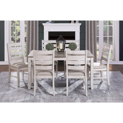 Table de salle à manger rectangulaire en bois et chaises d'appoint